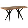 vidaXL Dining Table 140x70x76 cm Solid Reclaimed Wood