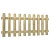 vidaXL Picket Fence 180x80 cm Impregnated Solid Wood Pine