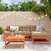 vidaXL Garden Lounge Set 5 pcs Wax Brown Solid Pine Wood