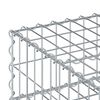 vidaXL Gabion Raised Bed Silver 100 x 100 x 20 cm Galvanised Steel