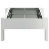 vidaXL Chicken Feeding Trough Silver 80 x 28 x 13.5 cm