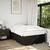 vidaXL Bed Frame without Mattress Black 120x190 cm Small Double Fabric