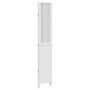 vidaXL Room Divider 3 Panels White Solid Wood Paulownia
