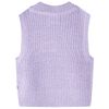 Kids' Sweater Vest Knitted Light Lilac 116