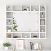 vidaXL Mirror Cabinet with LED White 91x15x76.5 cm