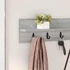 vidaXL Wall-Mounted Coat Rack Grey Sonoma 100 x 10.5 x 18 cm