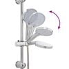 vidaXL Shower System Silver 45 x 20 x 96 cm Brass,Sus201 and ABS