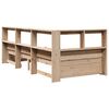 vidaXL Bookcase Bed without Mattress 100x200 cm Solid Wood Pine
