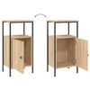 vidaXL Bedside Cabinets 2 pcs Sonoma Oak 41x31x80 cm Engineered Wood
