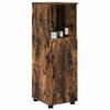 vidaXL Bathroom Cabinet with Storage Smoked Oak 30 x 35 x 95 cm