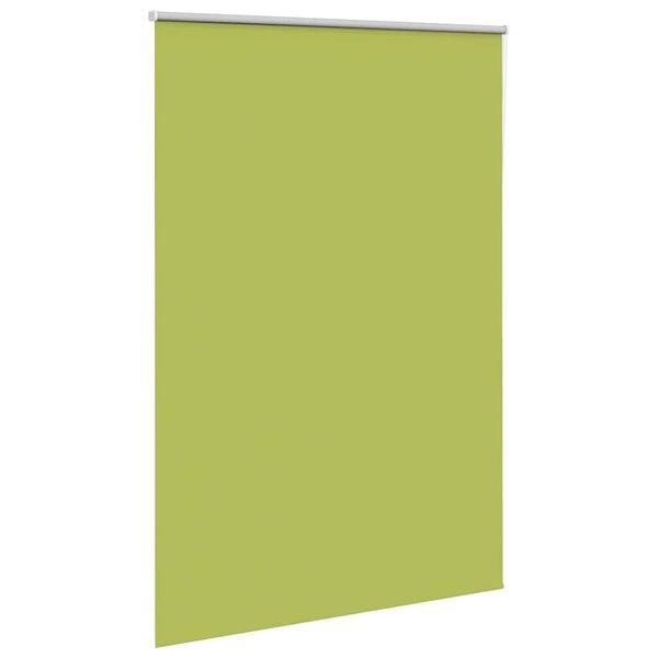 vidaXL Roller Blind Blackout Leaves Green 155x230 cm Fabric Width 151.6 cm Polyester