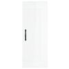 vidaXL Highboard High Gloss White 34.5x34x180 cm Engineered Wood