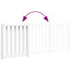 vidaXL Dog Gate Foldable 3 Panels White 150 cm Solid Wood Fir