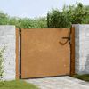 vidaXL Garden Gate 100x100 cm Corten Steel