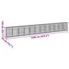 vidaXL Gabion Basket with Cover 1200x50x150 cm Galvanised Iron