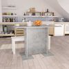 vidaXL Dining Table Concrete Grey 110x60x75 cm Engineered Wood
