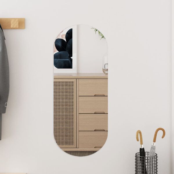 vidaXL Wall Mirror 25x60 cm Glass Oval