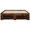 vidaXL Bed Frame without Mattress Smoked Oak 120x190 cm Small Double Engineered Wood