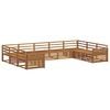 vidaXL Sofa Sets 9 pcs Natural Solid Acacia Wood