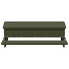 vidaXL Chicken Treadle Feeder Olive Green 75 x 53 x 20.5 cm