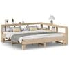 vidaXL Bookcase Bed without Mattress 180x200cm Solid Wood Pine