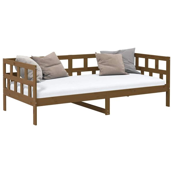 vidaXL Day Bed without Mattress Honey Brown Solid Wood Pine 80x200 cm