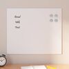 vidaXL Wall-mounted Magnetic Board White 60x50 cm Tempered Glass