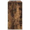 vidaXL Desk Smoked Oak 100 x 40 x 76 cm