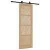 vidaXL Sliding Door ORKDAL Natural 73.5 x 211 cm Solid Pine Wood