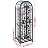 vidaXL Wine Rack for 45 Bottles Metal