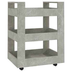 vidaXL Kitchen Trolley Black 60x45x80 cm Engineered Wood