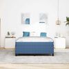 vidaXL Bed Frame with Mattress Blue 140 x 200 cm Fabric