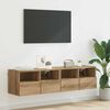 vidaXL TV Wall Cabinets Wall-mounted 2 pcs Artisan Oak 60 x 30 x 30 cm