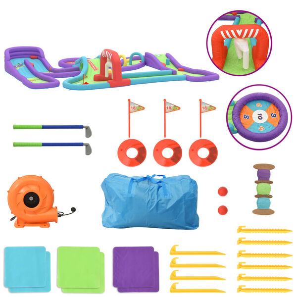 Happy Hop Inflatable Golf Play Centre 370x303x64 cm