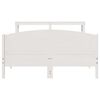 vidaXL Bed Frame without Mattress White 140x200 cm Solid Wood Pine