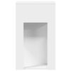 vidaXL Computer Tower Stand with Drawer White 30x44x74 cm