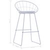 vidaXL Bar Stools 2 pcs White Faux Leather