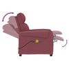 vidaXL Massage Chair Wine Red Fabric