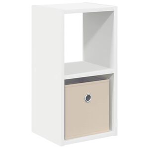 vidaXL Bedside Table White 25.5 x 22 x 49.5 cm Engineered Wood