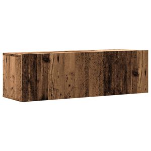 vidaXL Wall Mounted TV Cabinet Old Wood 100x30x30 cm Engineered Wood