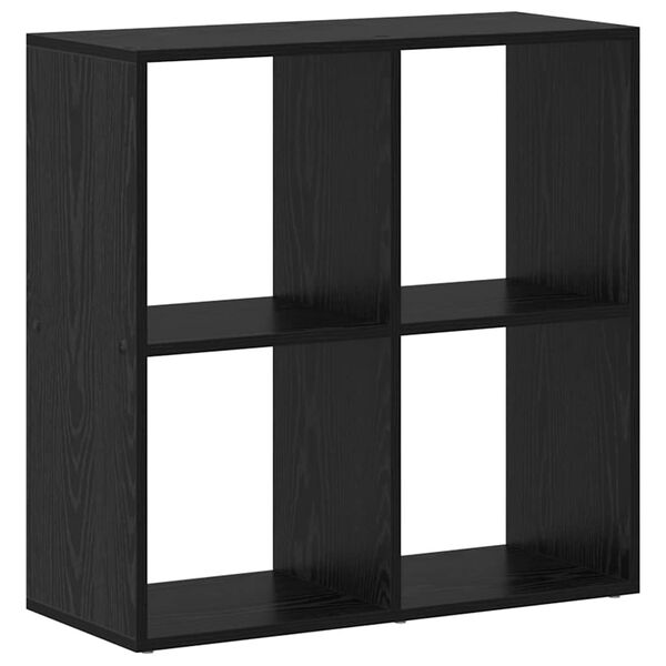 vidaXL Book Cabinet Black Oak 69.5 x 29 x 69.5 cm Engineered Wood