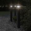vidaXL Outdoor Floor Lamp Black 80 cm Aluminium