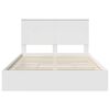 vidaXL Storage Bed with Headboard White 140 x 200 cm Engineered Wood
