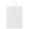 vidaXL Paper Bags 250 pcs with Handles White 32x17x44 cm