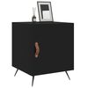 vidaXL Bedside Cabinet Black 40x40x50 cm Engineered Wood