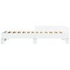 vidaXL Bed Frame without Mattress White 75x190 cm Small Single Engineered Wood