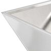 vidaXL Garden Planter Silver 40 x 40 x 15 cm Stainless Steel