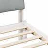 vidaXL Bed frame White and light grey 100 x 200 cm Solid pine wood