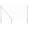 vidaXL Fence with Post Silver 1.2 x 10 m Steel