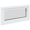vidaXL Basement Window "RISOR" 100x50 cm Tilt&Turn DIN Left White
